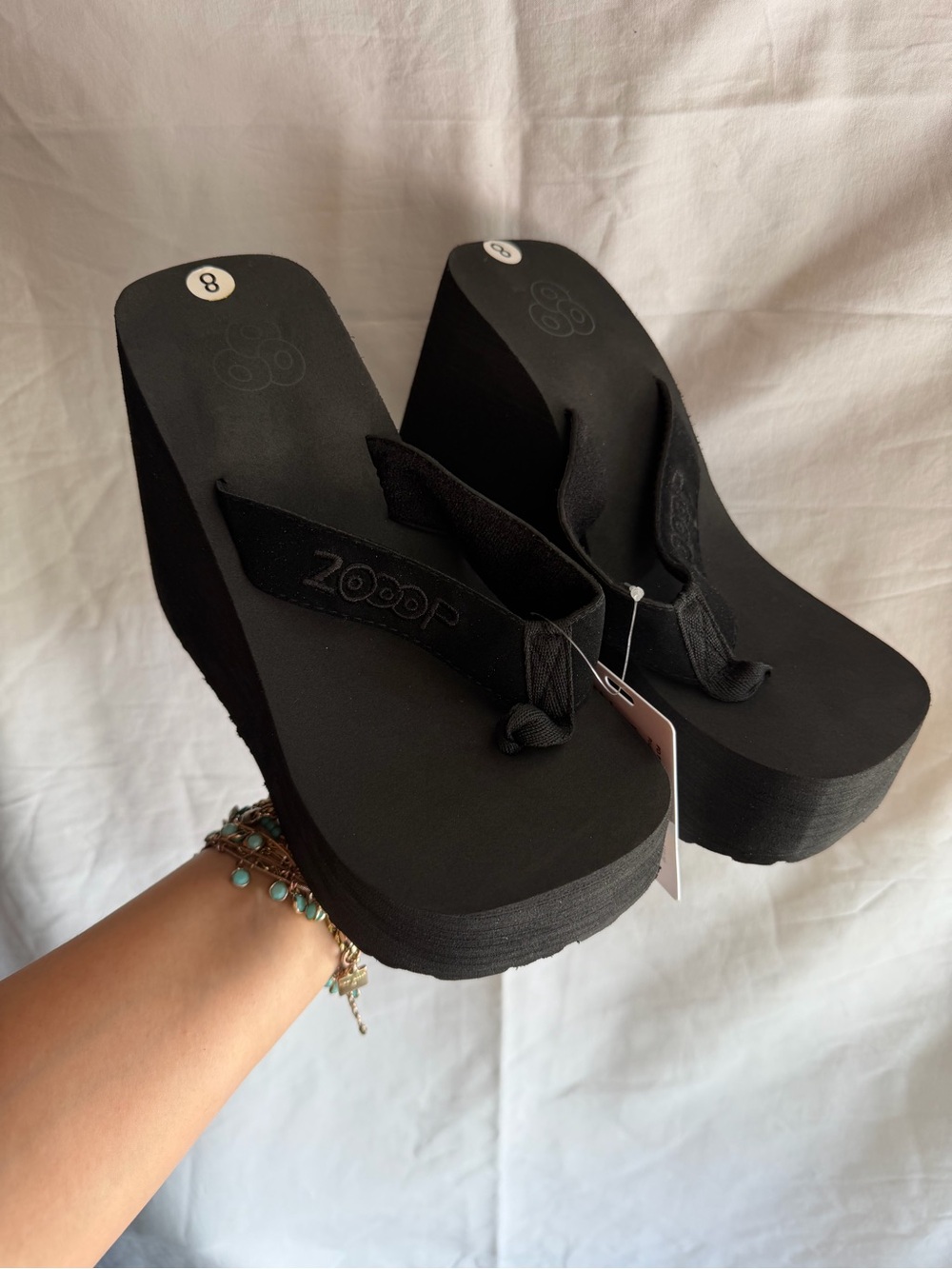 Chunky platform wedge sandals